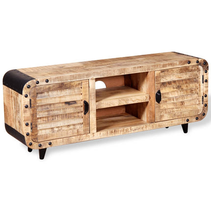 Meuble Tv Bois De Manguier Massif 120X30X50 Cm