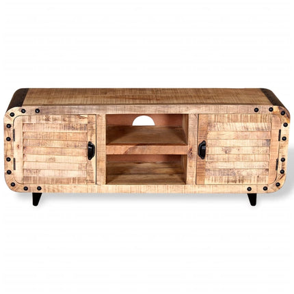 Meuble Tv Bois De Manguier Massif 120X30X50 Cm