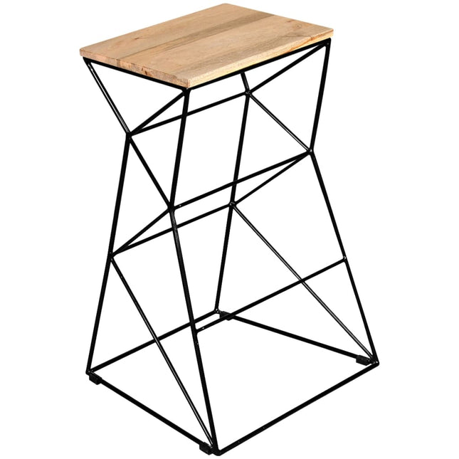 Tabouret De Bar Bois De Manguier Massif