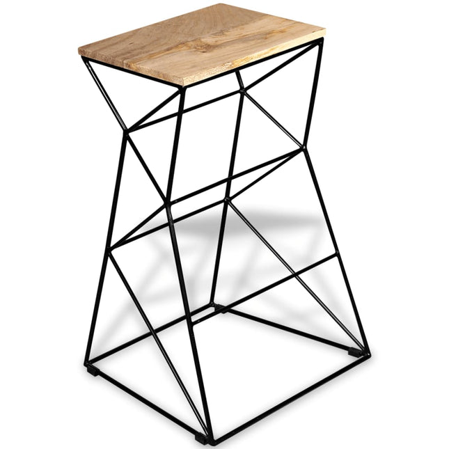 Tabouret De Bar Bois De Manguier Massif