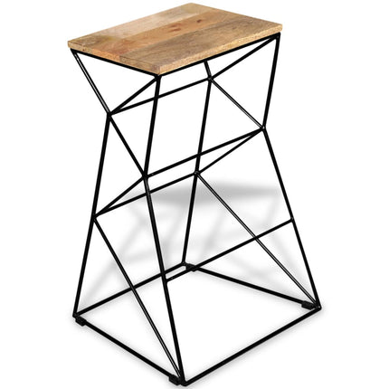 Tabouret De Bar Bois De Manguier Massif