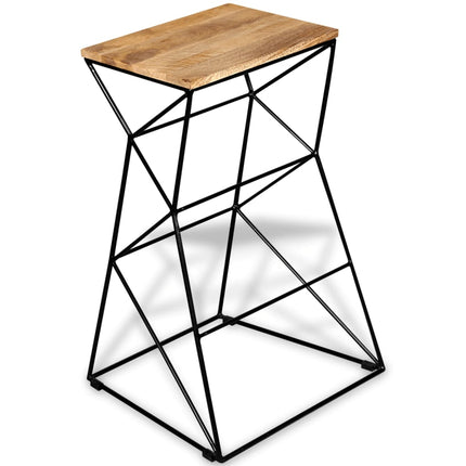 Tabouret De Bar Bois De Manguier Massif