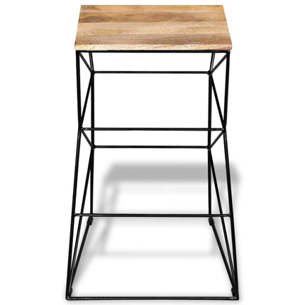 Tabouret De Bar Bois De Manguier Massif