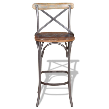 Tabouret De Bar Bois De Récupération Massif
