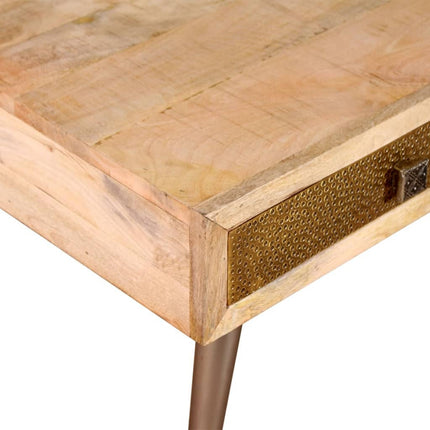 Table Basse Avec Tiroirs Bois De Manguier Massif 105X55X41 Cm