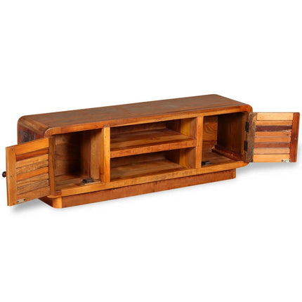 Meuble Tv Bois De Récupération Massif 120X30X40 Cm
