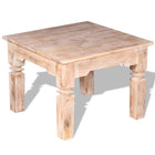 Table Basse Bois Massif 60X60X45 Cm