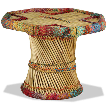 Table Basse Bambou Avec Détails Chindi