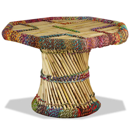Table Basse Bambou Avec Détails Chindi