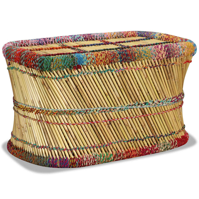 Table Basse Bambou Avec Détails Chindi