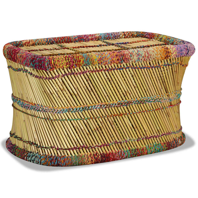 Table Basse Bambou Avec Détails Chindi