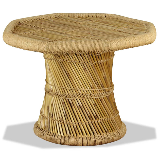 Table Basse Bambou Avec Détails Chindi