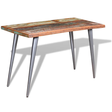 Table À Manger Bois De Récupération 120X60X76 Cm