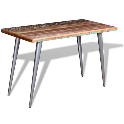 Table À Manger Bois De Récupération 120X60X76 Cm