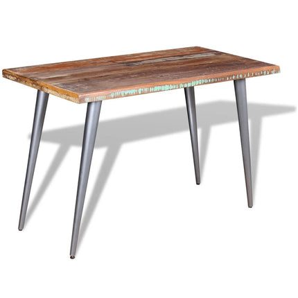 Table À Manger Bois De Récupération 120X60X76 Cm