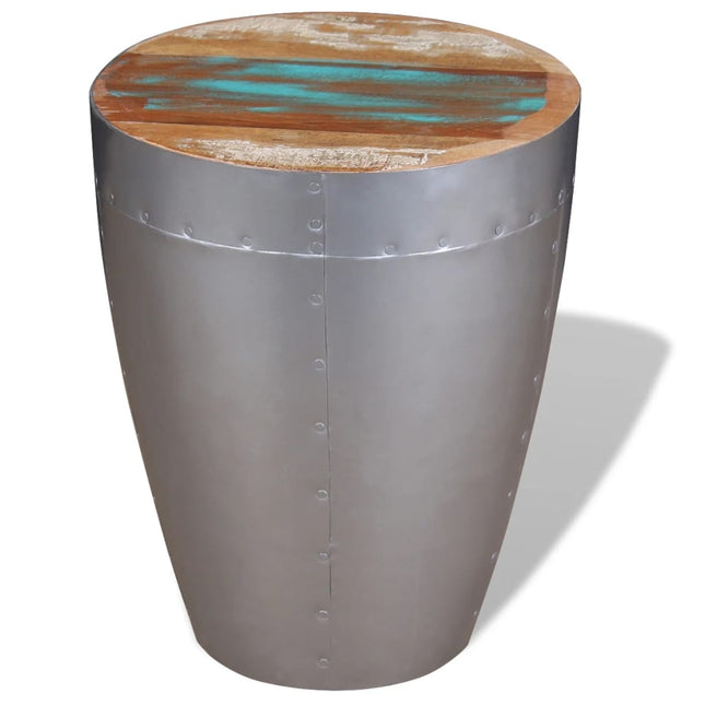 Tabouret Aviateur Bois De Récupération Massif