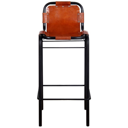 Tabourets De Bar Lot De 2 Cuir Véritable