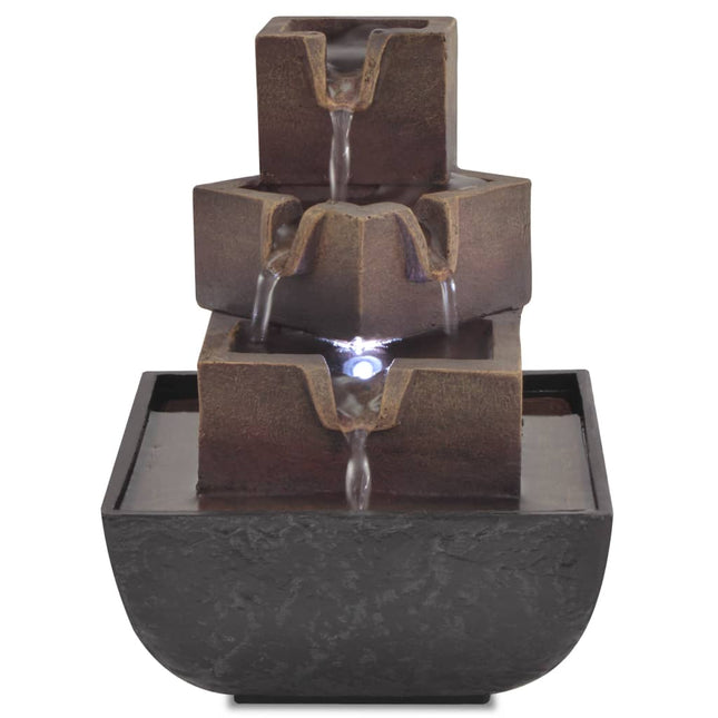 Fontaine D'intérieur Avec Lampe Led Polyrésine