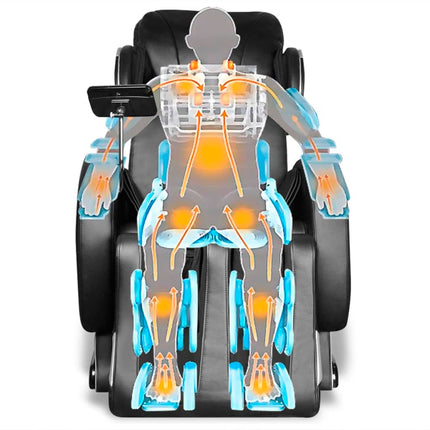 Fauteuil De Massage Avec Écran Noir Similicuir