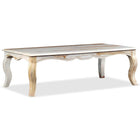 Table Basse Bois Massif 110X60X35 Cm