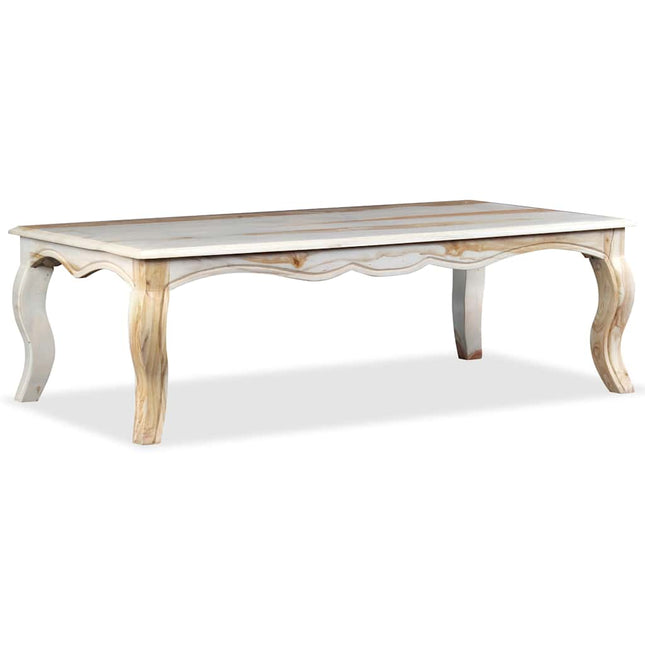 Table Basse Bois Massif 110X60X35 Cm