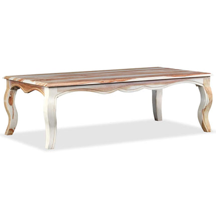 Table Basse Bois Massif 110X60X35 Cm