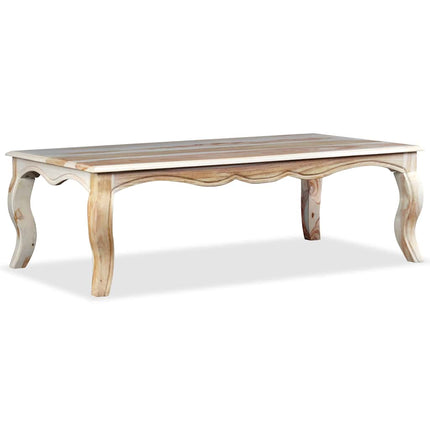 Table Basse Bois Massif 110X60X35 Cm