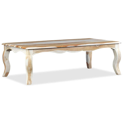 Table Basse Bois Massif 110X60X35 Cm