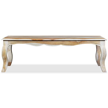 Table Basse Bois Massif 110X60X35 Cm
