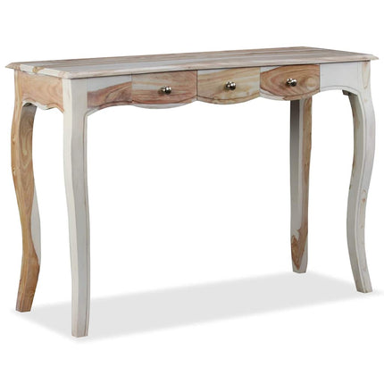 Table Console Et 3 Tiroirs Bois Massif 110X40X76 Cm