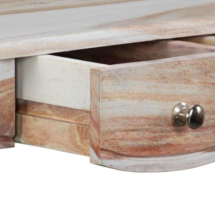 Table Console Et 3 Tiroirs Bois Massif 110X40X76 Cm