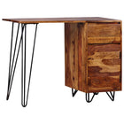 Bureau Avec 1 Tiroir Et 1 Armoire Bois Massif