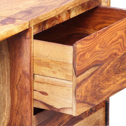 Bureau Avec 1 Tiroir Et 1 Armoire Bois Massif