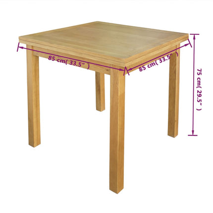 Table Extensible Chêne 170X85X75 Cm