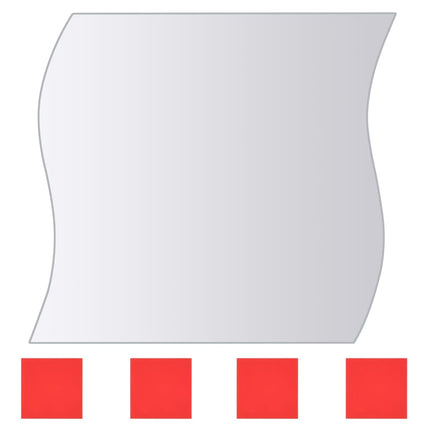 Carreau De Miroir 8 Pcs Multi-Forme Verre