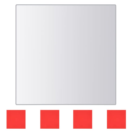 Carreau De Miroir 24 Pcs Carré Verre