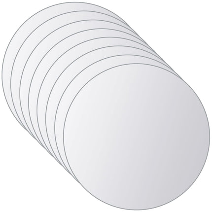 Carreau De Miroir 8 Pcs Rond Verre