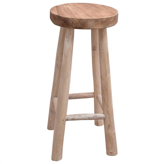 Chaise De Bar Bois De Teck Solide