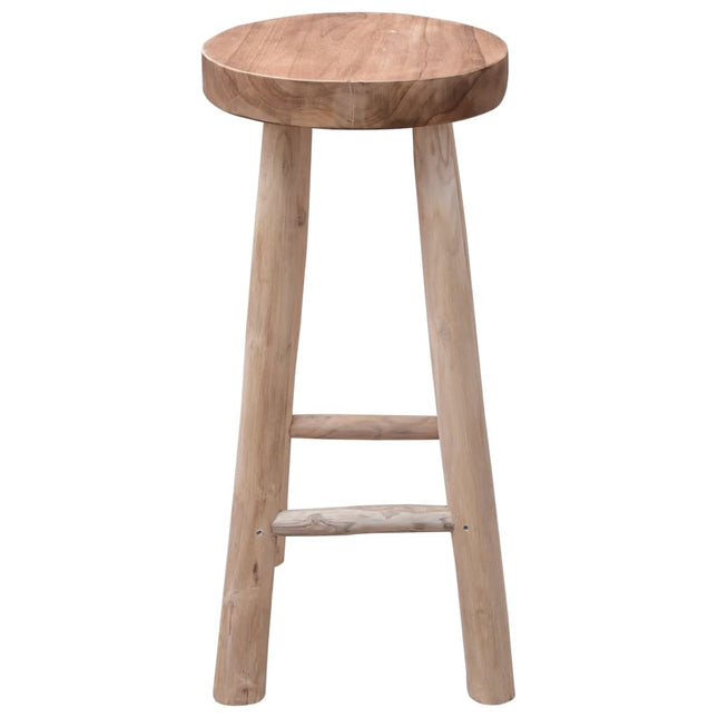 Chaise De Bar Bois De Teck Solide