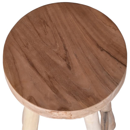 Chaise De Bar Bois De Teck Solide