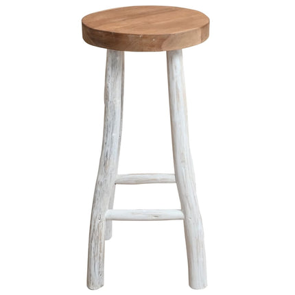 Chaise De Bar Bois De Teck Solide