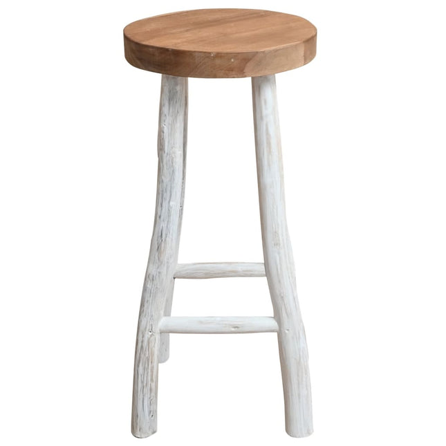 Chaise De Bar Bois De Teck Solide