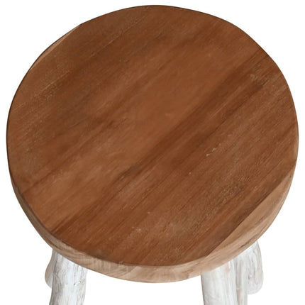Chaise De Bar Bois De Teck Solide