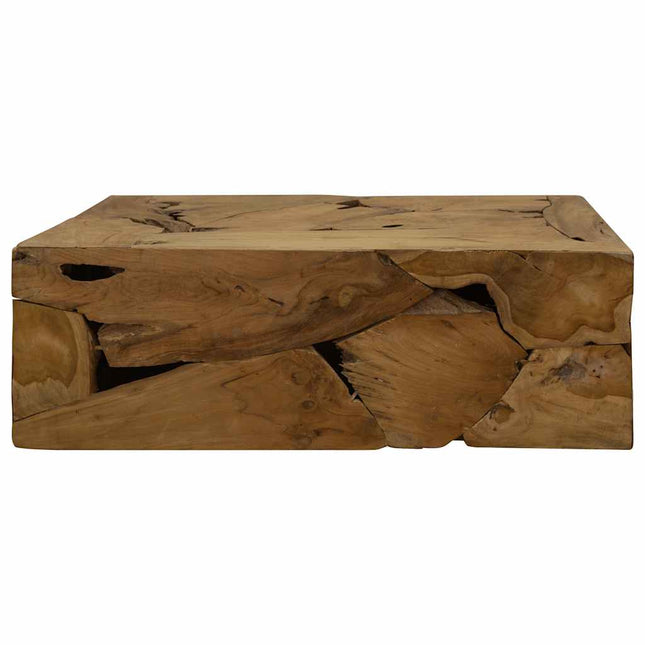 Table Basse 90X50X30 Cm Teck Véritable Marron