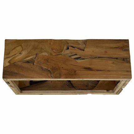 Table Basse 90X50X30 Cm Teck Véritable Marron