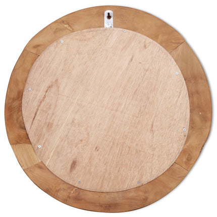 Miroir Décoratif Teck Rond