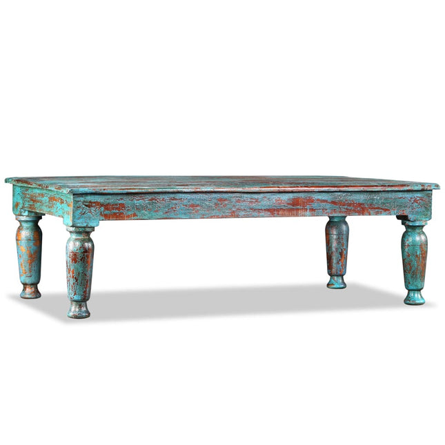 Table Basse Bois De Récupération Massif 110X60X34 Cm