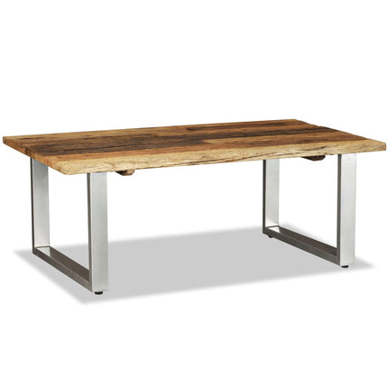 Table Basse Bois De Récupération Massif 100X60X38 Cm