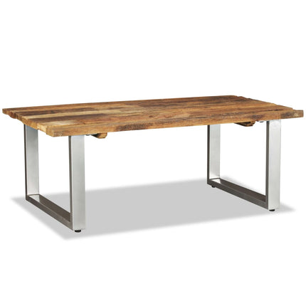 Table Basse Bois De Récupération Massif 100X60X38 Cm