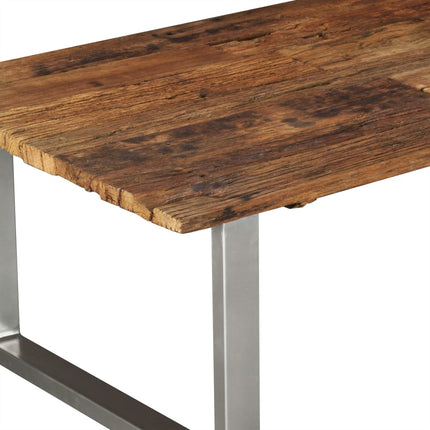 Table Basse Bois De Récupération Massif 100X60X38 Cm